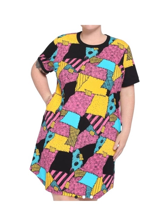 The Nightmare Before Christmas Dresses & Skirts - Disney Sally Nightmare Before Christmas Colorblock Patchwork Midi Dress
